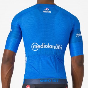 Heren Fietskleding Blauw Giro d'Italia 2024 koersshirt Heren Fietskleding Blauw Giro d'Italia 2024 koersshirt