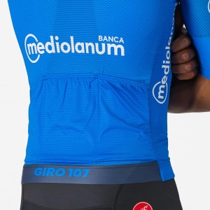 Heren Fietskleding Blauw Giro d'Italia 2024 koersshirt Heren Fietskleding Blauw Giro d'Italia 2024 koersshirt