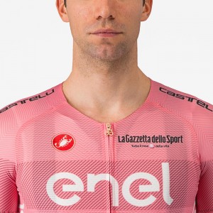 Heren Fietskleding Roze Giro d'Italia 2024 koersshirt
