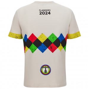Heren Fietskleding Santini UCI Gravel WK Vlaanderen 2024 T-shirt