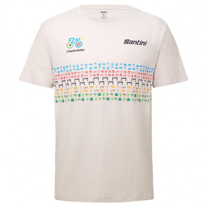 Heren Fietskleding Kleding Santini UCI WEG- EN PARA-WIELRENNEN ZURIGO T-shirt 2024