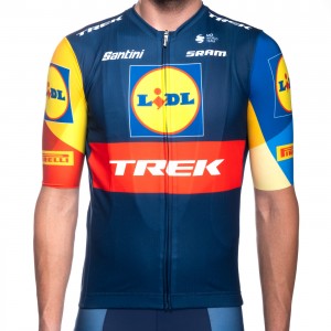Heren Fietskleding Santini Lidl Trek 2024 shirt Heren Fietskleding Santini Lidl Trek 2024 shirt