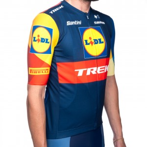 Heren Fietskleding Santini Lidl Trek 2024 shirt Heren Fietskleding Santini Lidl Trek 2024 shirt