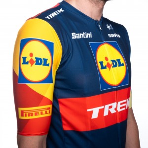 Heren Fietskleding Santini Lidl Trek 2024 shirt Heren Fietskleding Santini Lidl Trek 2024 shirt