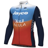 Heren Fietskleding Ale Team Jayco Alula 2024 shirt met lange mouwen