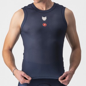 Heren Fietskleding Castelli Soudal Quick-Step 2024 Pro Mesh mouwloos shirt