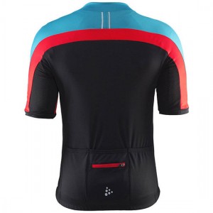 Heren Craft Velo wielershirt - Zwart, Rood, Blauw