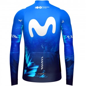 Heren Fietskleding Gobik Movistar 2024 Hyder-shirt met lange mouwen
