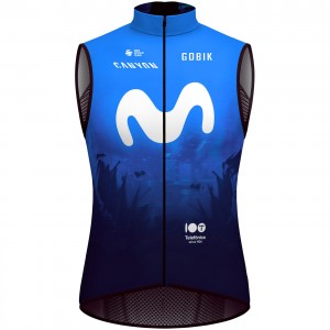 Heren Fietskleding Gobik Movistar 2024 Plus 2.0-vest Heren Fietskleding Gobik Movistar 2024 Plus 2.0-vest