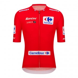 Heren Fietskleding Santini Vuelta Espana Rode Jersey 2024