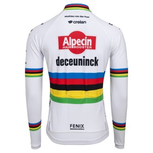 Heren Fietskleding Alpecin Deceuninck 2024 shirt met lange mouwen - WK