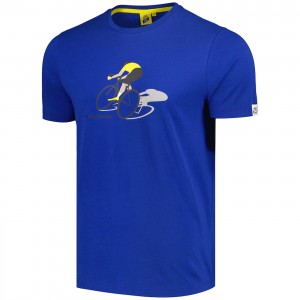 T-shirt Tour de France Cyclist Graphic 2024 heren - Blauw