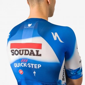Heren Fietskleding Castelli Soudal Quick-Step 2024 Sanremo BTW Speed Suit Eendelig pak