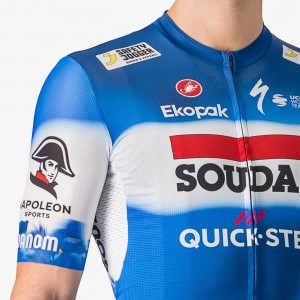 Heren Fietskleding Castelli Soudal Quick-Step 2024 Competizione 3 Belgisch kampioenstrui