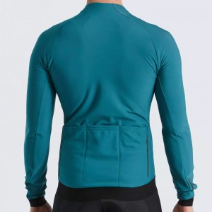 Heren Specialized SL Expert Thermal wielershirt met lange mouwen - Groen
