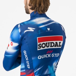 Heren Fietskleding Castelli Soudal Quick-Step 2025 Pro Thermal Mid trui met lange mouwen