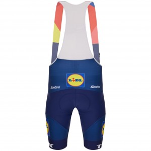 Heren Fietskleding Santini Lidl Trek 2025 Team Original Bib Tights
