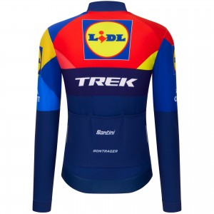 Heren Santini Lidl Trek 2025 shirt met lange mouwen