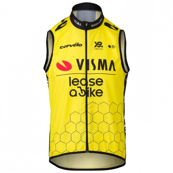 Heren Fietskleding Team Visma Lease a Bike 2025 Wind Vest