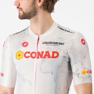 Heren Fietskleding Wit Giro d'Italia 2025 Competizione 3-shirt