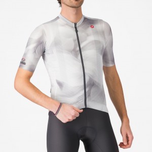 Heren Fietskleding Giro d'Italia 2025 espresso grijs shirt