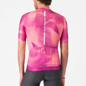 Heren Fietskleding Giro d'Italia 2025 espresso roze shirt