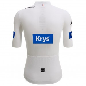 Wit officieel Tour de France 2025 shirt voor heren