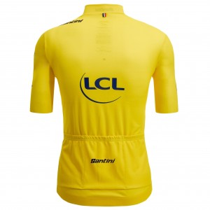 Heren Fietskleding Tour de France 2025 Fan Line Geel Shirt Heren Fietskleding Tour de France 2025 Fan Line Geel Shirt