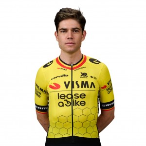 Heren Teamkleding Visma Lease a Bike 2025 Shirt - Wout Van Aert