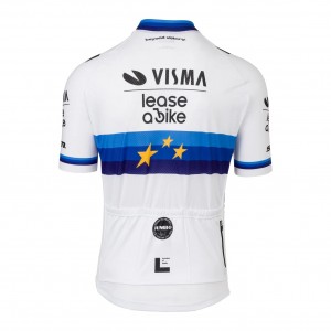 Heren Fietskleding Team Visma Lease a Bike 2025 Europees kampioenstrui