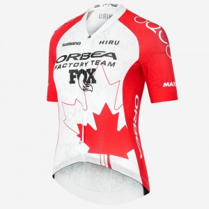 Dames Hiru Orbea Factory Team 2025 Core Damesshirt - Canadees Kampioen