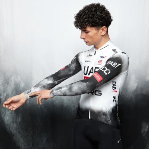 Heren UAE Team Emirates 2025 Primapelle Pissei shirt met lange mouwen