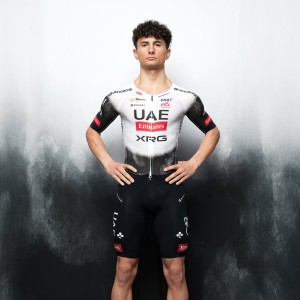 Heren UAE Team Emirates 2025 Hybrid Pissei bodysuit