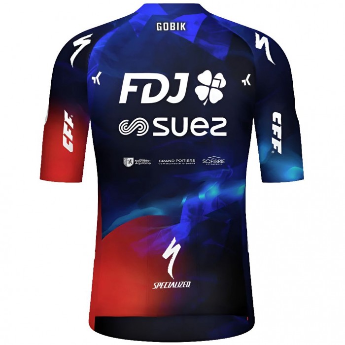 Heren Fietskleding Gobik FDJ Suez 2025 Odyssey Shirt
