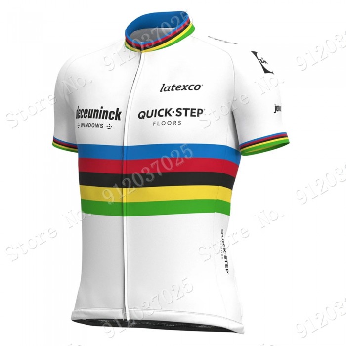 World Champion Deceuninck quick step 2021 Team Fietskleding Fietsshirt Korte Mouw 2021062763 World Champion Deceuninck quick step 2021 Team Fietskleding Fietsshirt Korte Mouw 2021062763