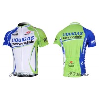 2012 Liquigas Cannondale Fietsshirt Korte mouw groen wit 3852