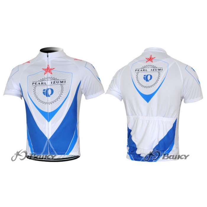 2012 Pearl Izumi Fietsshirt Korte mouw wit blauw 3866 2012 Pearl Izumi Fietsshirt Korte mouw wit blauw 3866