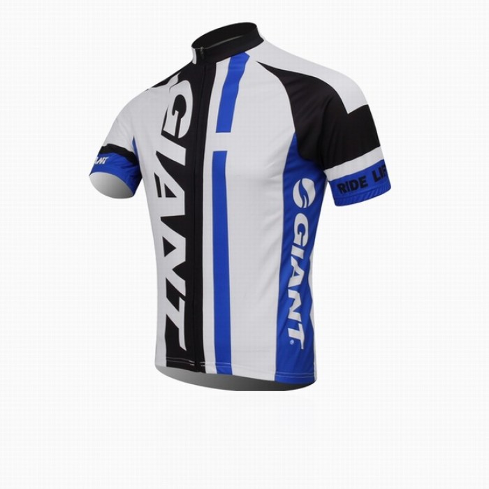 2014 Giant Fietsshirt Korte mouw zwart wit blauw 1051