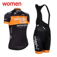 2015 Wiggle Dames Fietskleding Fietsshirt Korte+Korte fietsbroeken Bib 3610
