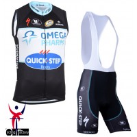 2014 Omega Pharma Quick Step Fietsshirt Zonder Mouwen+Korte Fietsbroeken Bib 1310