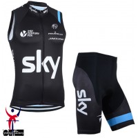 2014 Sky Fietsshirt Zonder Mouwen+Korte Fietsbroeken 1346