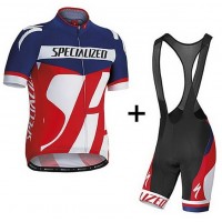 Specialized Fietskleding Fietsshirt Korte Zwart rood+Korte Fietsbroeken Bib Zwart 1187