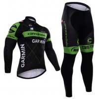 2015 Cannondale Garmin Fietskleding Fietsshirt lange mouw+Lange fietsbroeken 1586