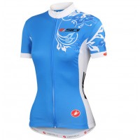 2015 SIDI Dames Blauw Fietsshirt Korte Mouw 3547