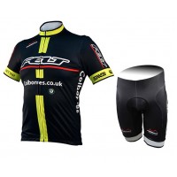 2015 Felt Geel Fietskleding Fisshirt Korte+Korte Fietsbroeken 2503