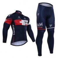 2015 IAM Fietskleding Fietsshirt lange mouw+Lange fietsbroeken 1810