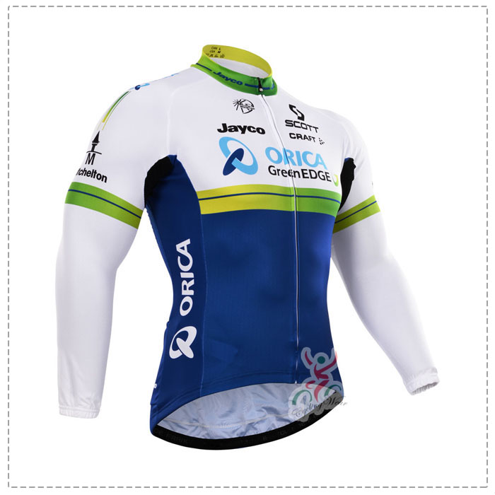 2015 Orica Greenedge Fietsshirt lange mouw 2376 2015 Orica Greenedge Fietsshirt lange mouw 2376