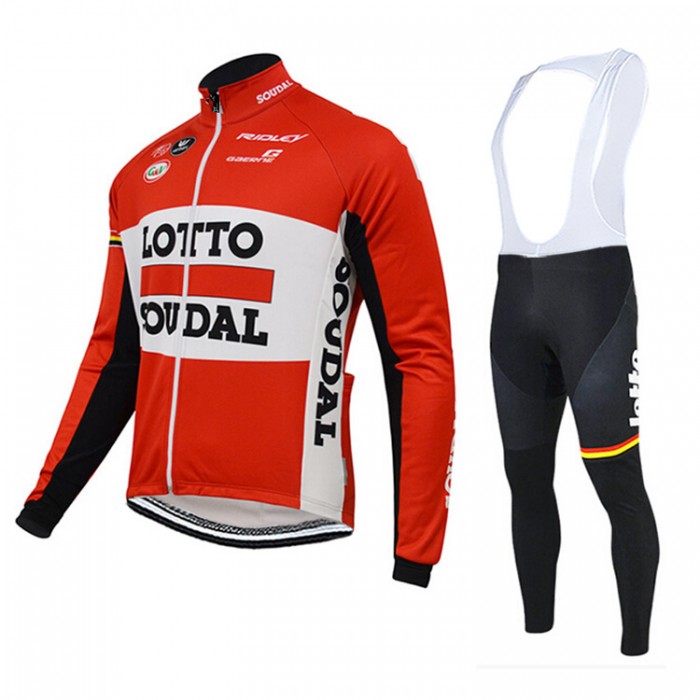 2015 Lotto Soudal Fietskleding Fietsshirt lange mouw+Lange fietsbroeken Bib 1852 2015 Lotto Soudal Fietskleding Fietsshirt lange mouw+Lange fietsbroeken Bib 1852