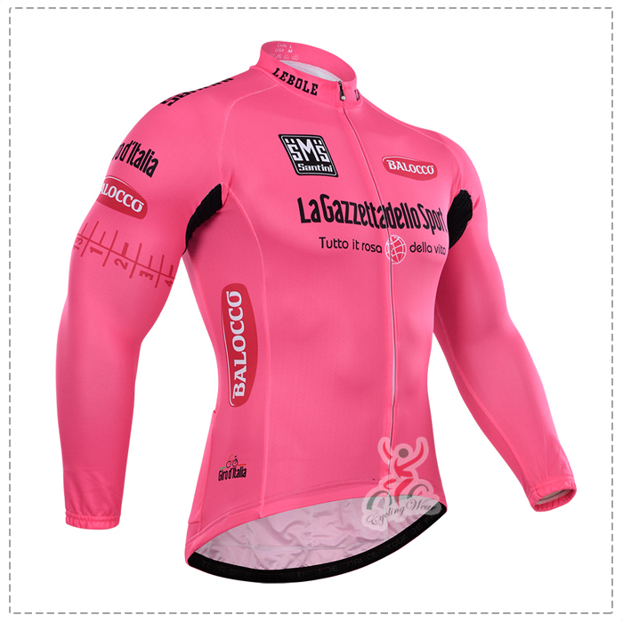2015 Giro d-Italia Fietsshirt lange mouw Rose 2634 2015 Giro d-Italia Fietsshirt lange mouw Rose 2634