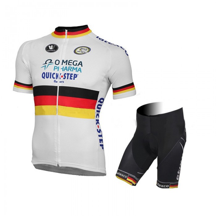 2015 Omega Pharma Quick Step Fietsshirt Korte Mouw+Korte Fietsbroeken wit 1896 2015 Omega Pharma Quick Step Fietsshirt Korte Mouw+Korte Fietsbroeken wit 1896